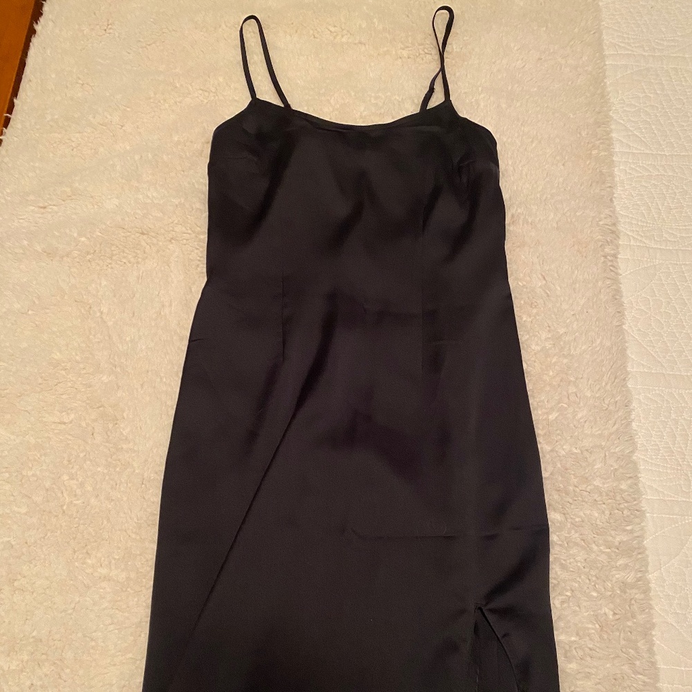 Abercrombie little black dress with slit